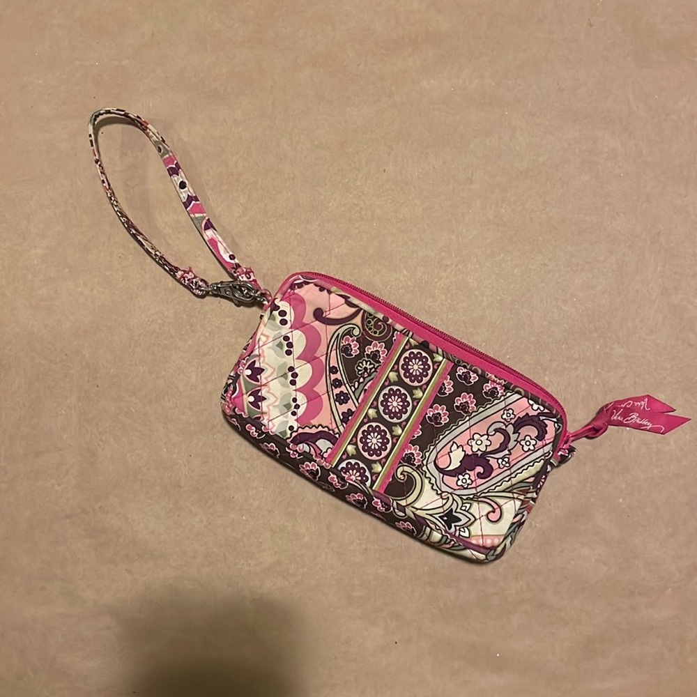 Vera Bradley Very Berry Paisley Wristlet Wallet